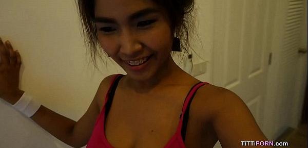  Hot Asian babe with massive natural tits